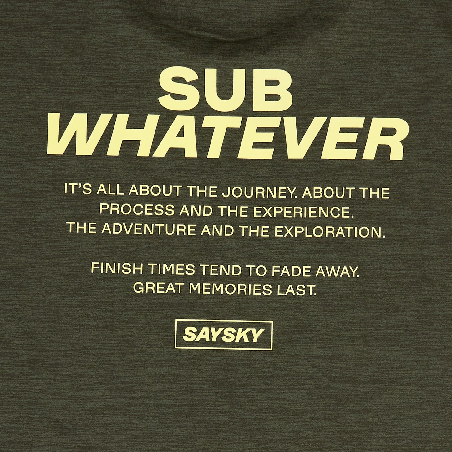PACE T-SHIRT | STATEMENT GREEN - SAYSKY