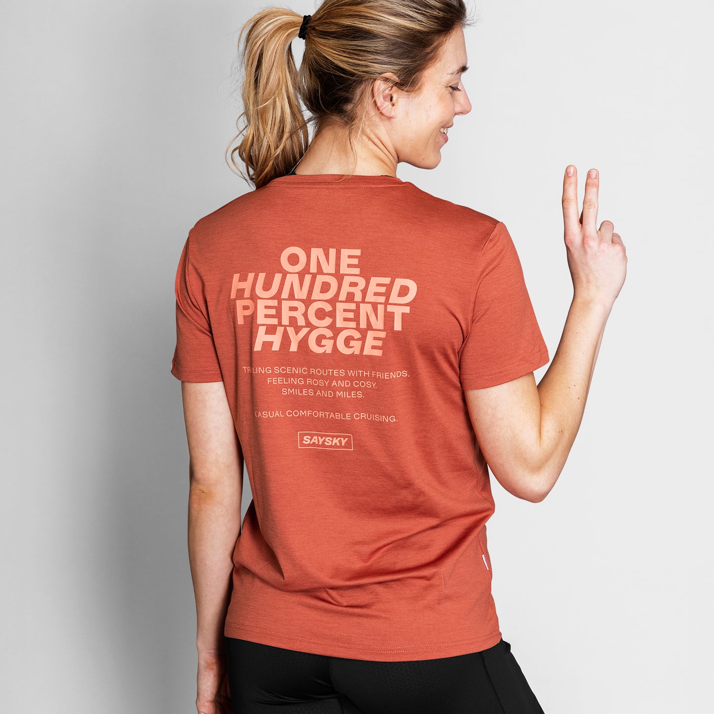 PACE T-SHIRT | STATEMENT RED MELANGE - SAYSKY