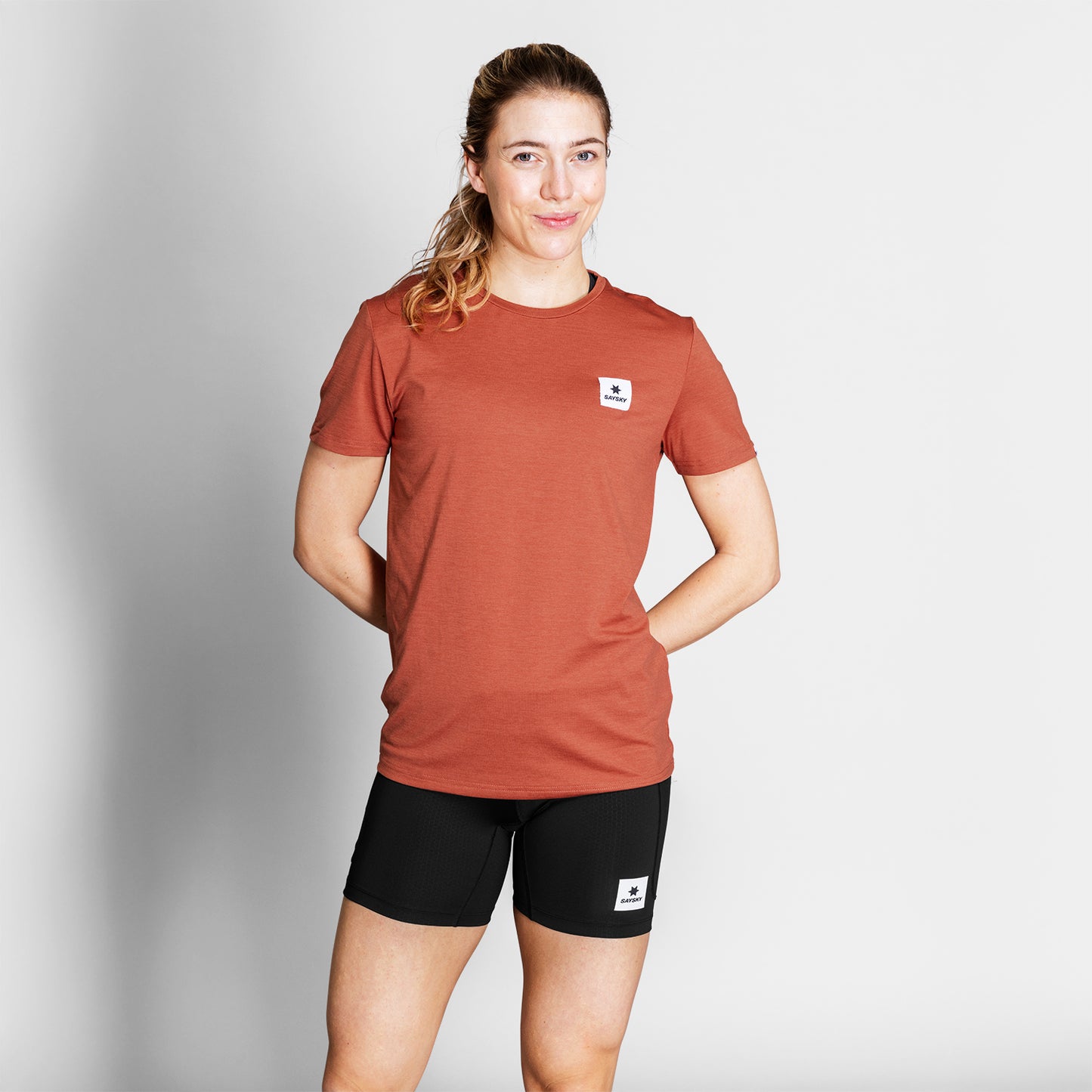 PACE T-SHIRT | STATEMENT RED MELANGE - SAYSKY