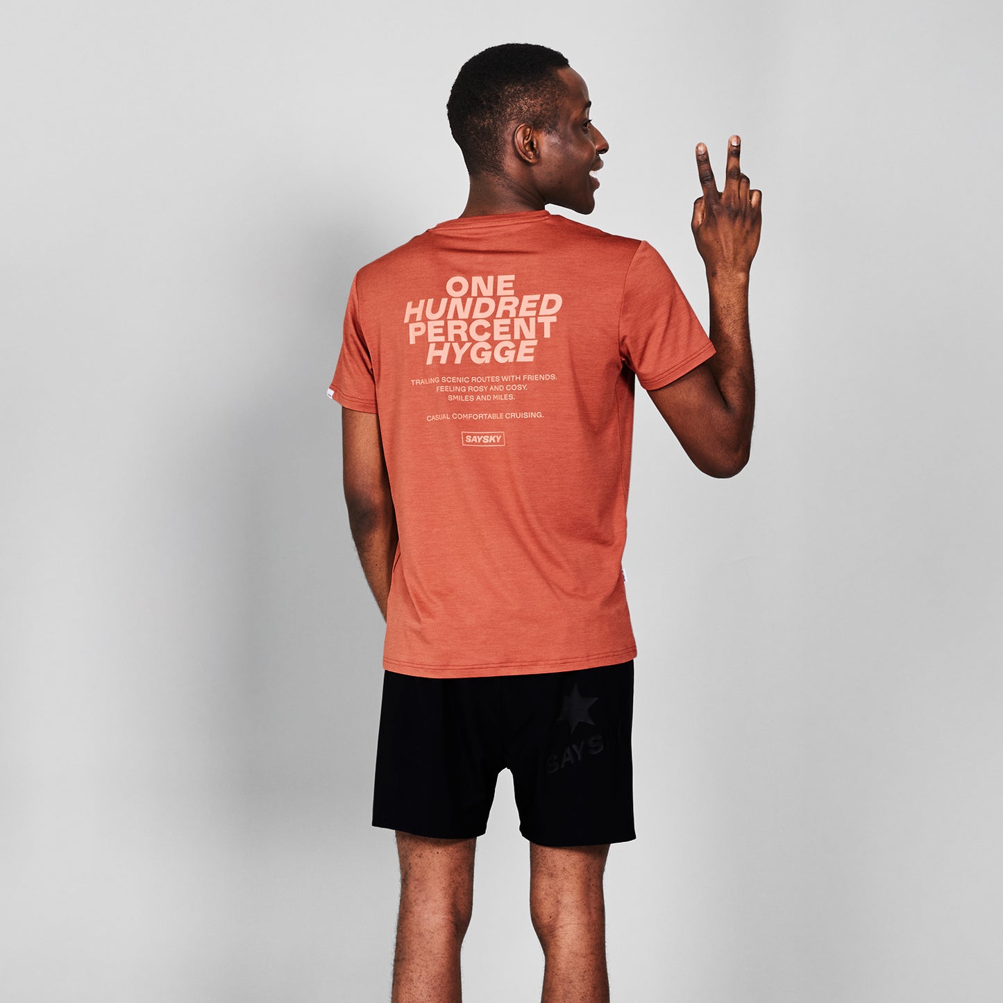 PACE T-SHIRT | STATEMENT RED MELANGE - SAYSKY