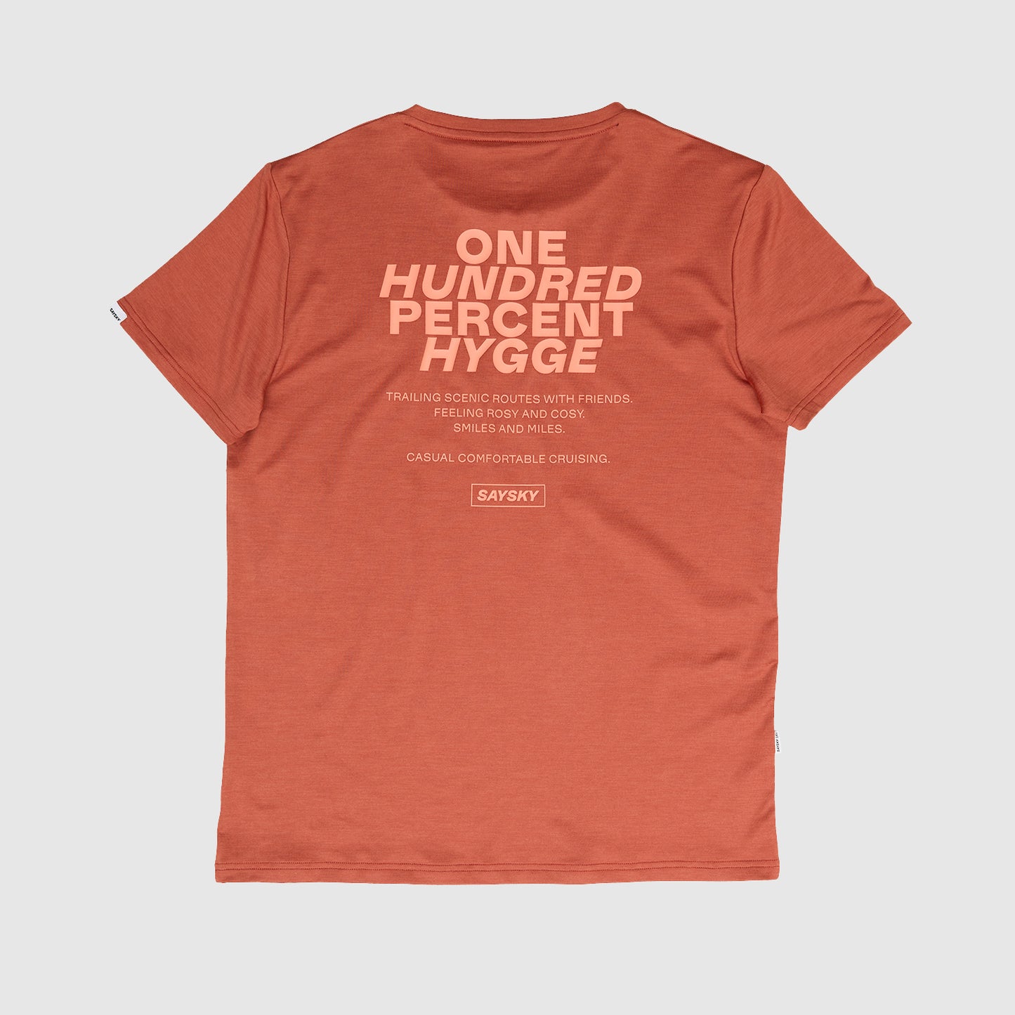 PACE T-SHIRT | STATEMENT RED MELANGE - SAYSKY