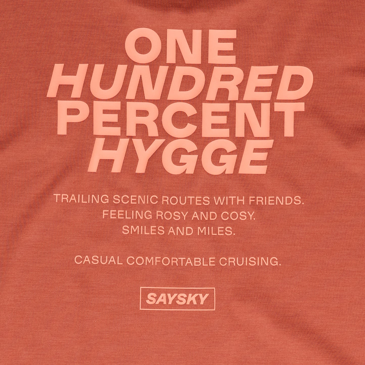 PACE T-SHIRT | STATEMENT RED MELANGE - SAYSKY