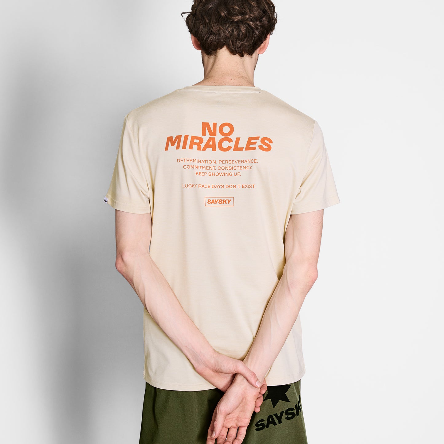 PACE T-SHIRT | STATEMENT BEIGE - SAYSKY