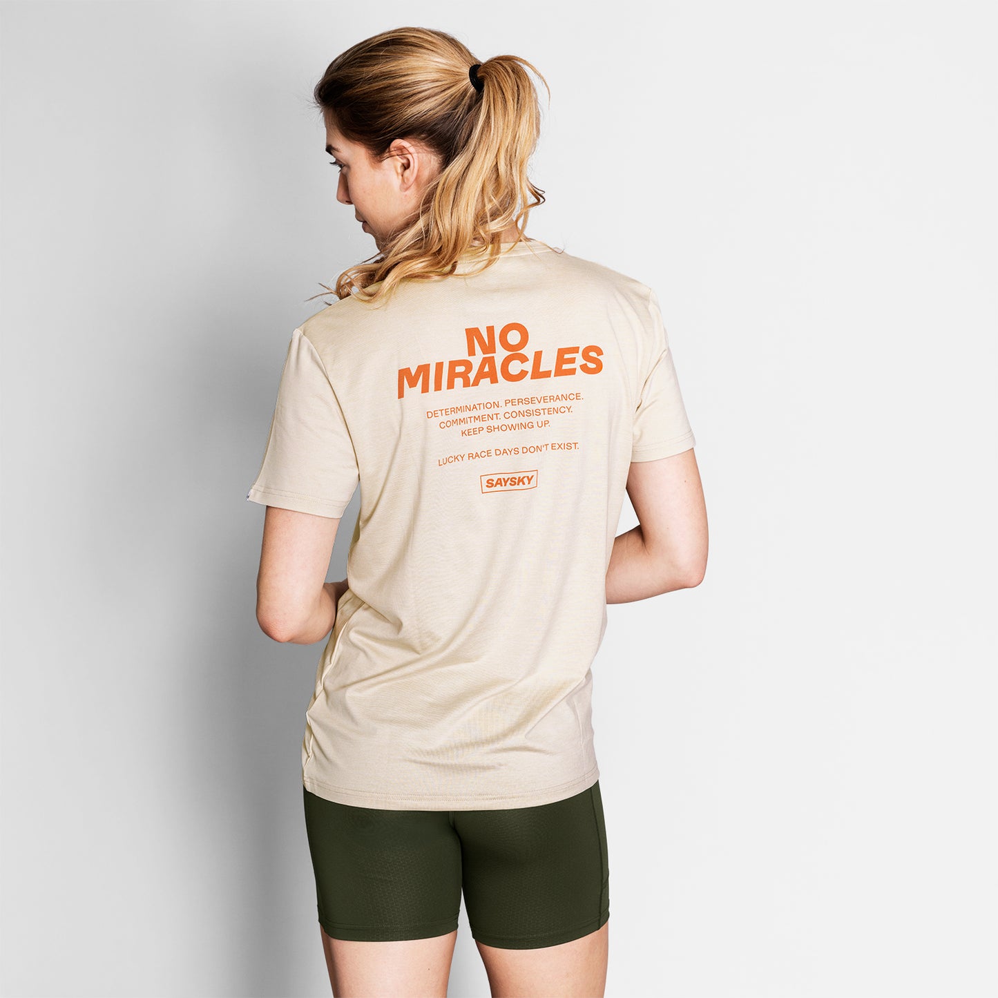 PACE T-SHIRT | STATEMENT BEIGE - SAYSKY