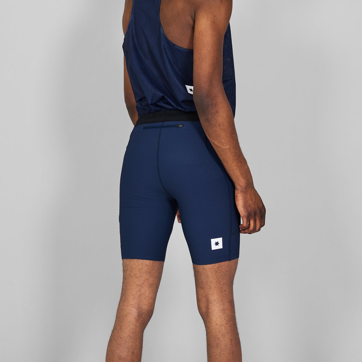 COMBAT+ RIB SHORT TIGHTS 8" | BLUE - SAYSKY