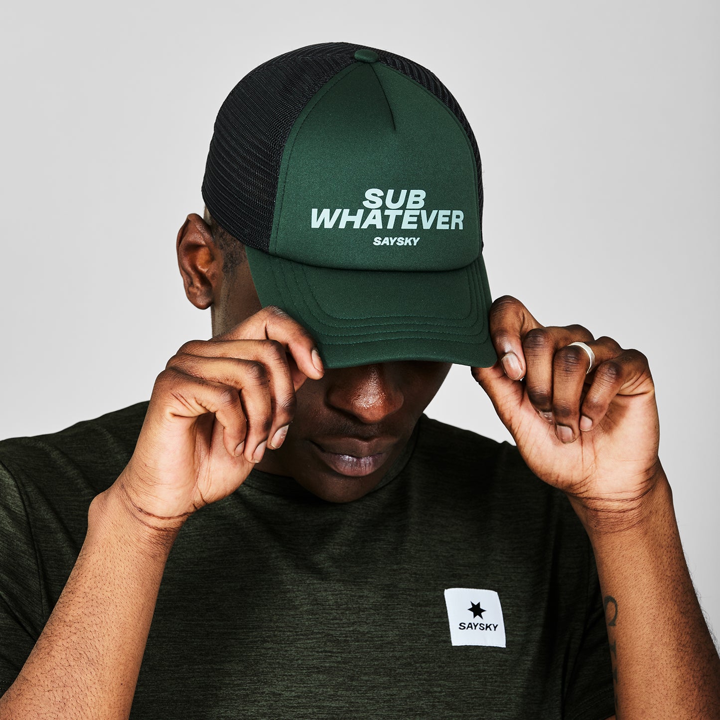 STATEMENT TRUCKER CAP - SAYSKY (Green)
