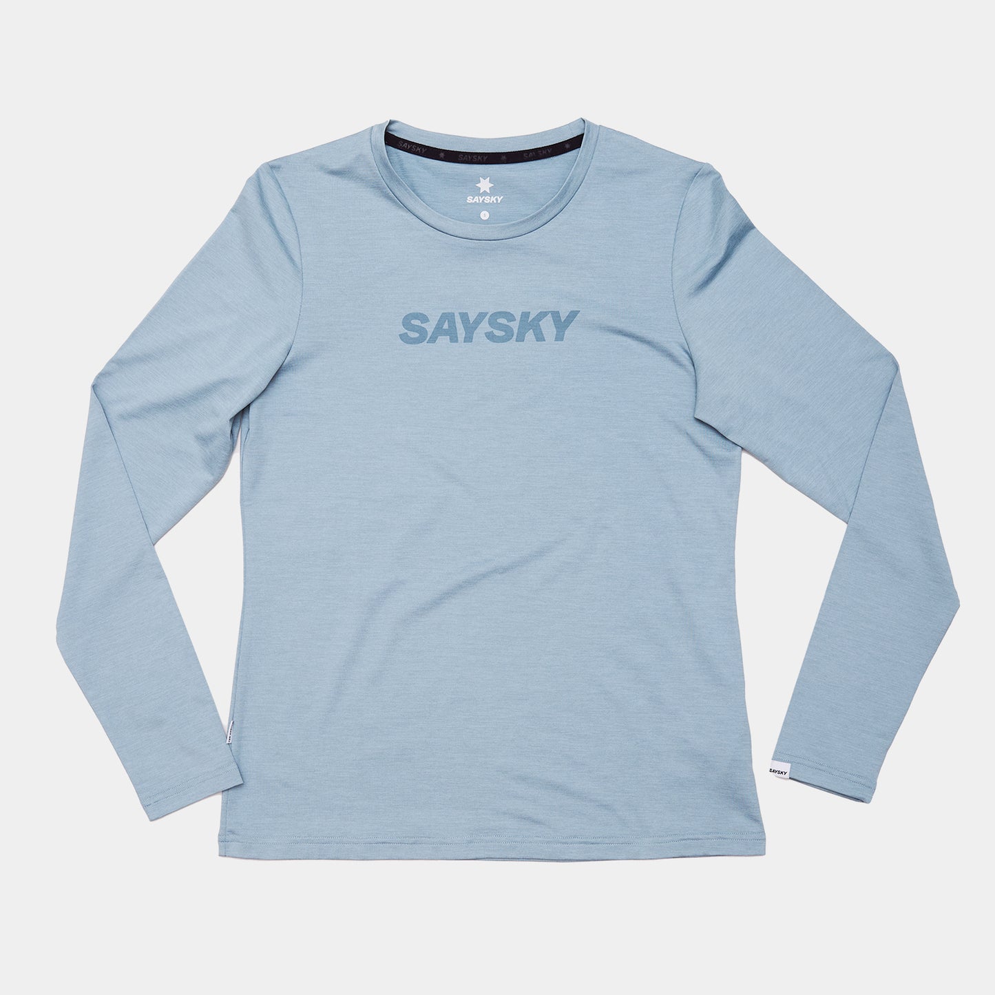 W PACE LONGSLEEVE | LOGO BLUE MELANGE - SAYSKY