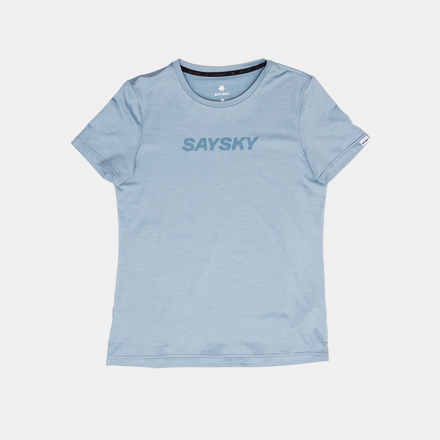 W PACE T-SHIRT | LOGO BLUE MELANGE - SAYSKY