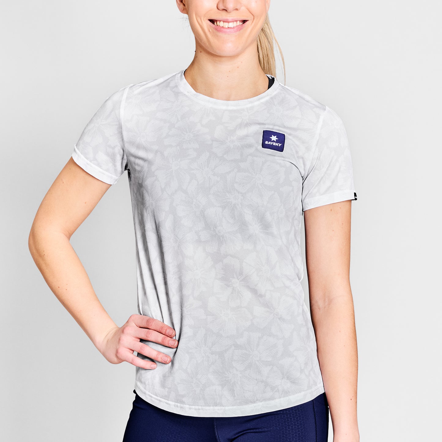 W COMBAT T-SHIRT | FLOWER WHITE - SAYSKY