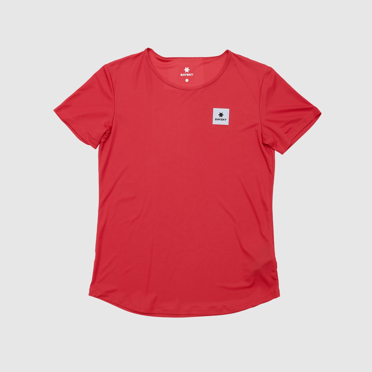 W FLOW T-SHIRT | REACTIVE RED FLOWER - SAYSKY