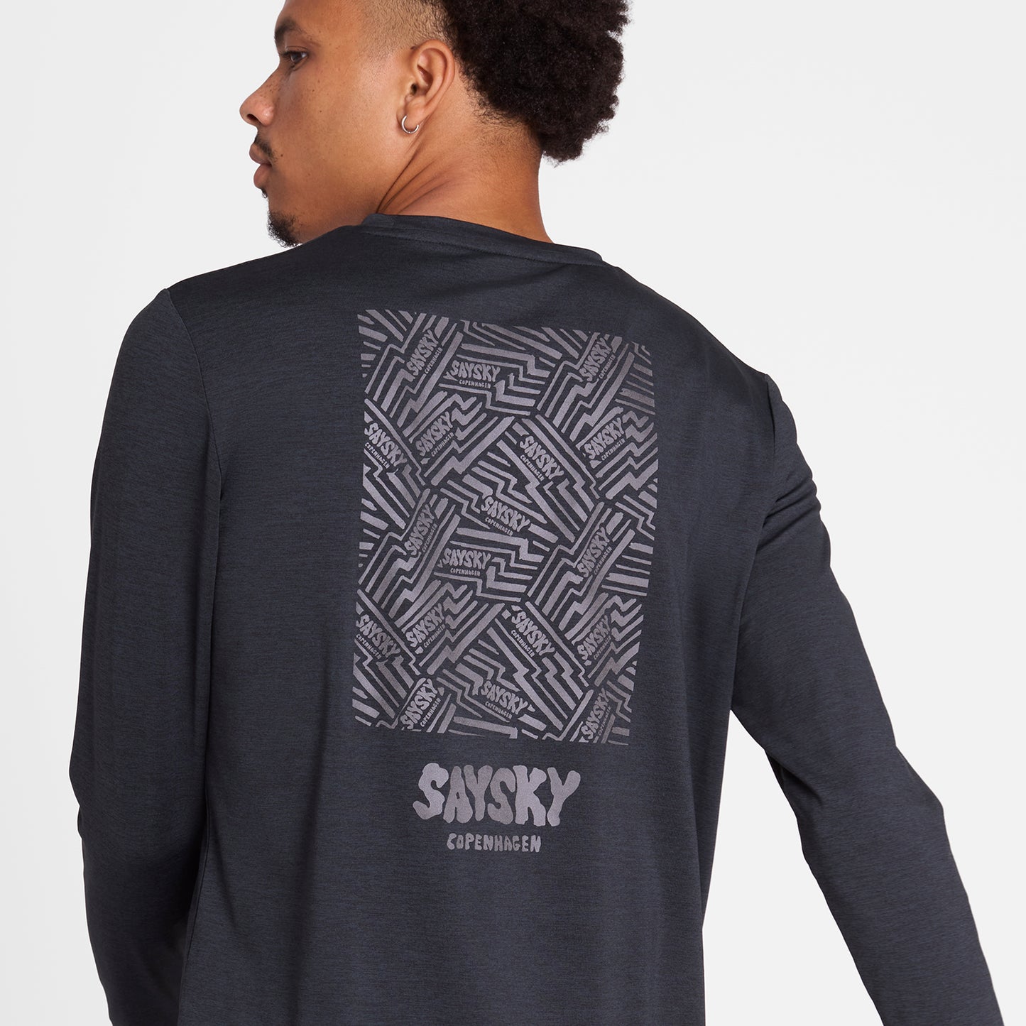 PACE LONGSLEEVE | REFLECTIVE BLACK - SAYSKY