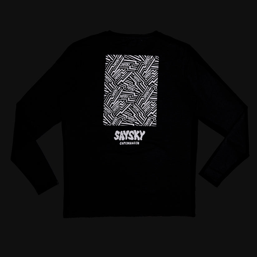 PACE LONGSLEEVE | REFLECTIVE BLACK - SAYSKY