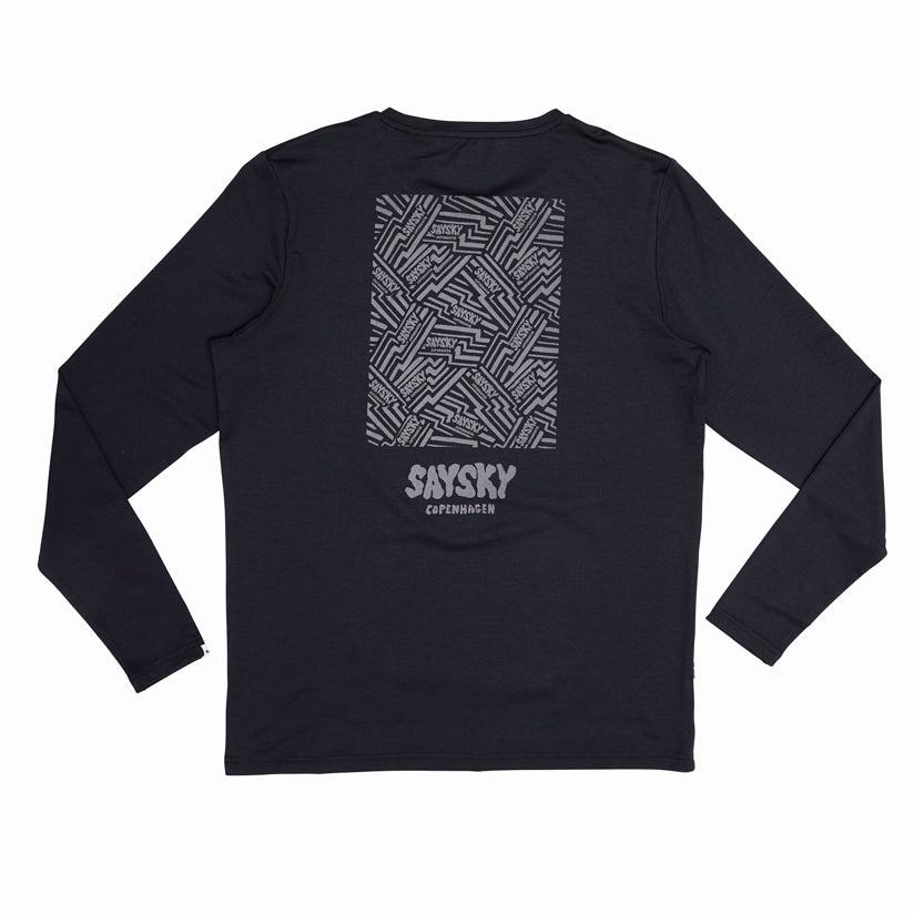 PACE LONGSLEEVE | REFLECTIVE BLACK - SAYSKY
