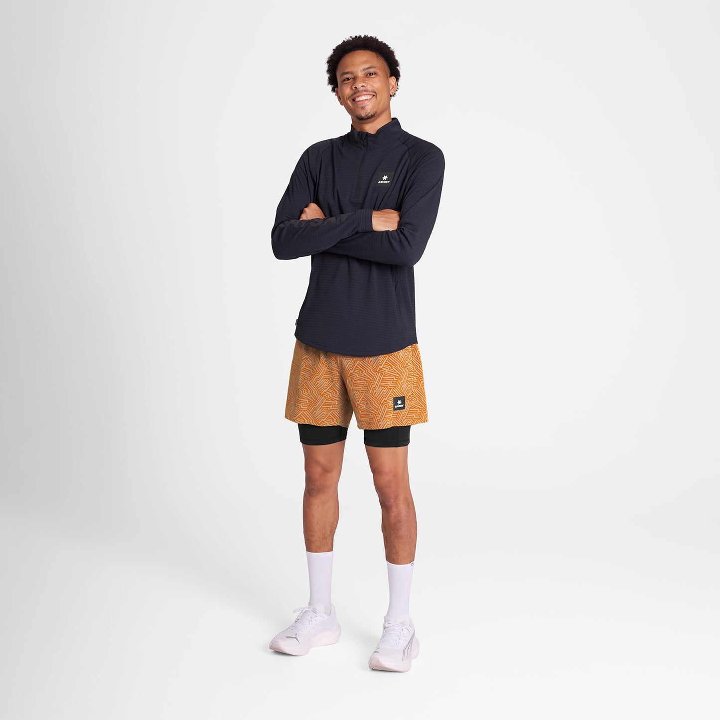 PACE 2 IN 1 SHORTS 5" | REFLECTIVE ORANGE - SAYSKY