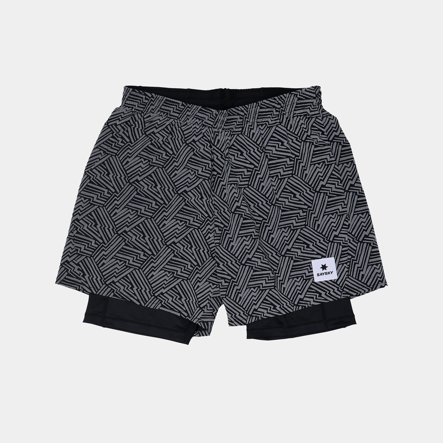 PACE 2 IN 1 SHORTS 5" | REFLECTIVE BLACK - SAYSKY