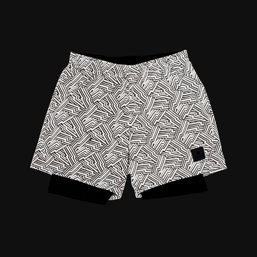 PACE 2 IN 1 SHORTS 5" | REFLECTIVE BLACK - SAYSKY