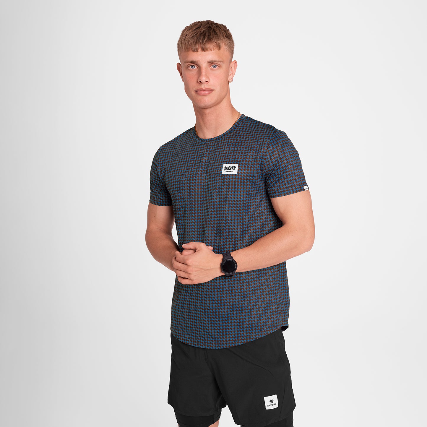COMBAT T-SHIRT | HOUNDSTOOTH - SAYSKY