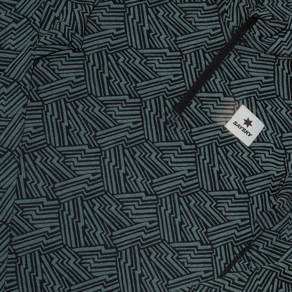 W PACE HALF-ZIP LONGSLEEVE | REFLECTIVE BLACK - SAYSKY