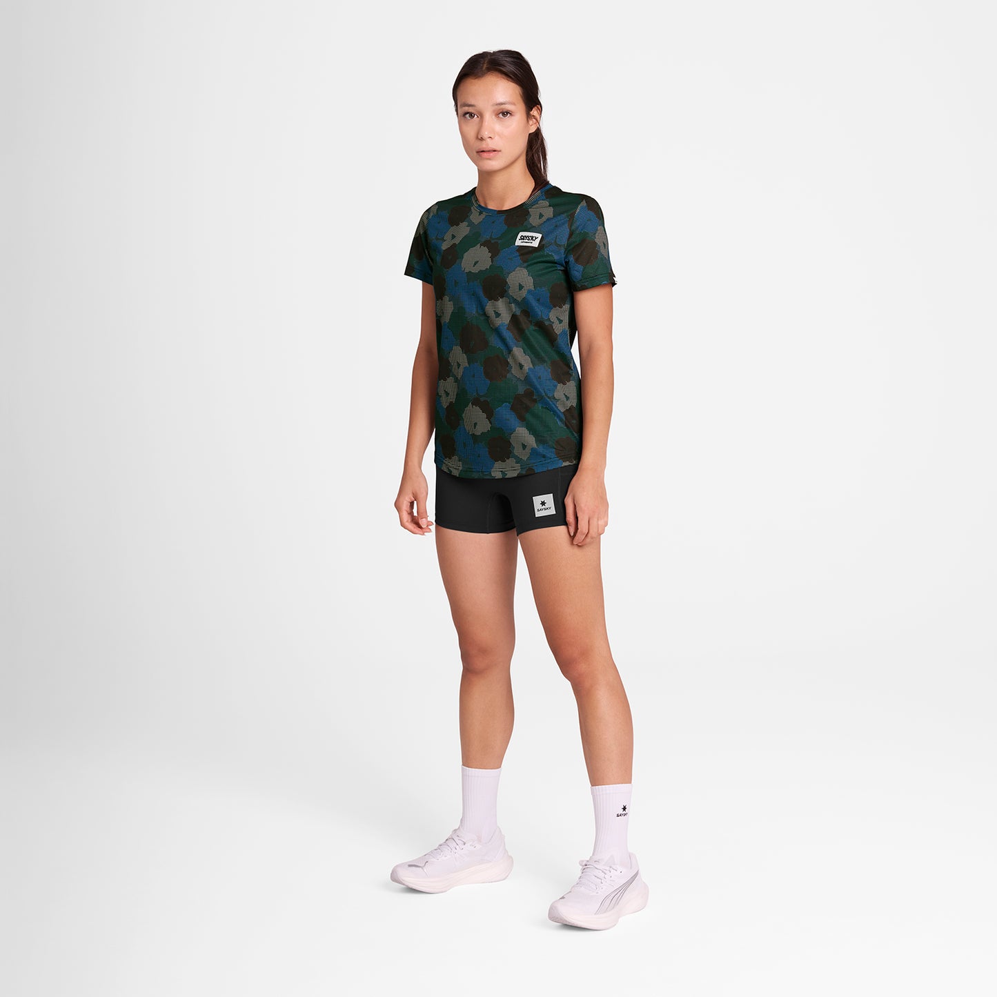 W COMBAT T-SHIRT | CAMO BLOOMS - SAYSKY