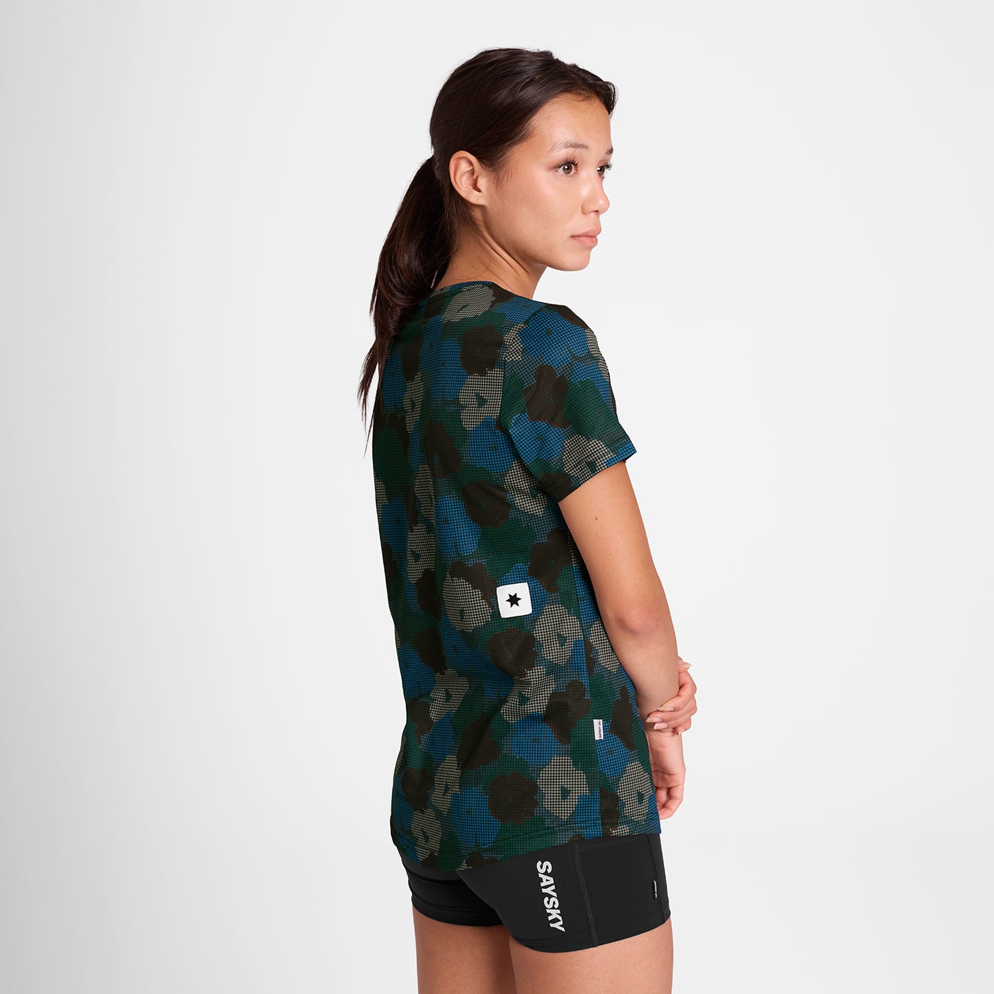 W COMBAT T-SHIRT | CAMO BLOOMS - SAYSKY