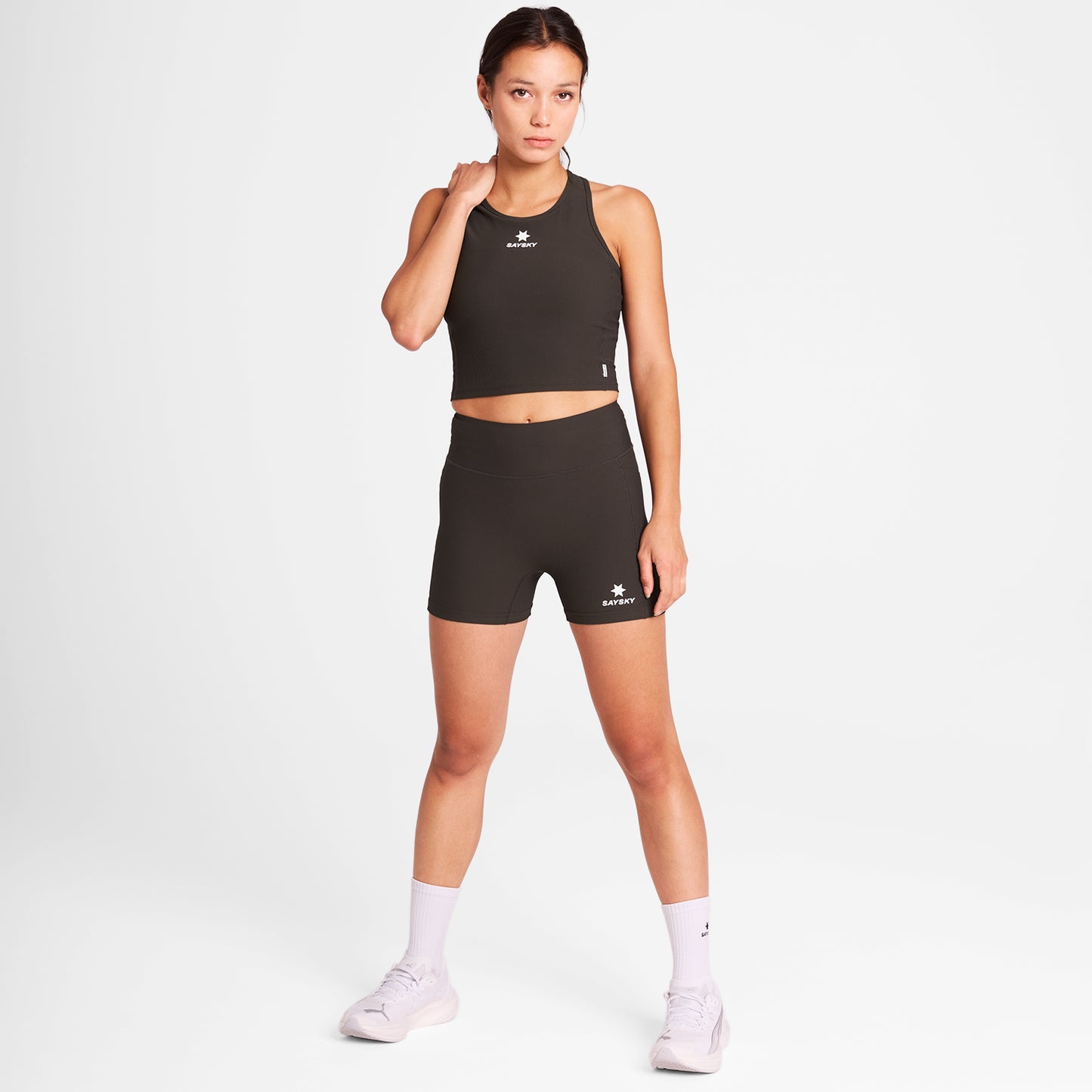 W COMBAT+ RIB SHORT TIGHTS 4" | COFFEE - SAYSKY