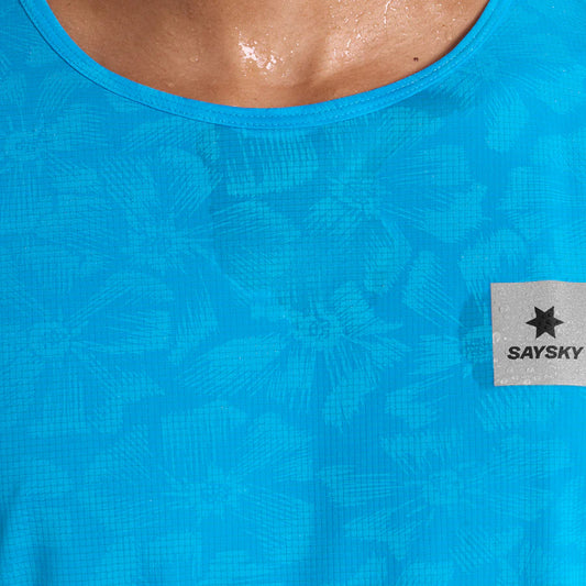 FLOW SINGLET | REACTIVE BLUE FLOWER - SAYSKY