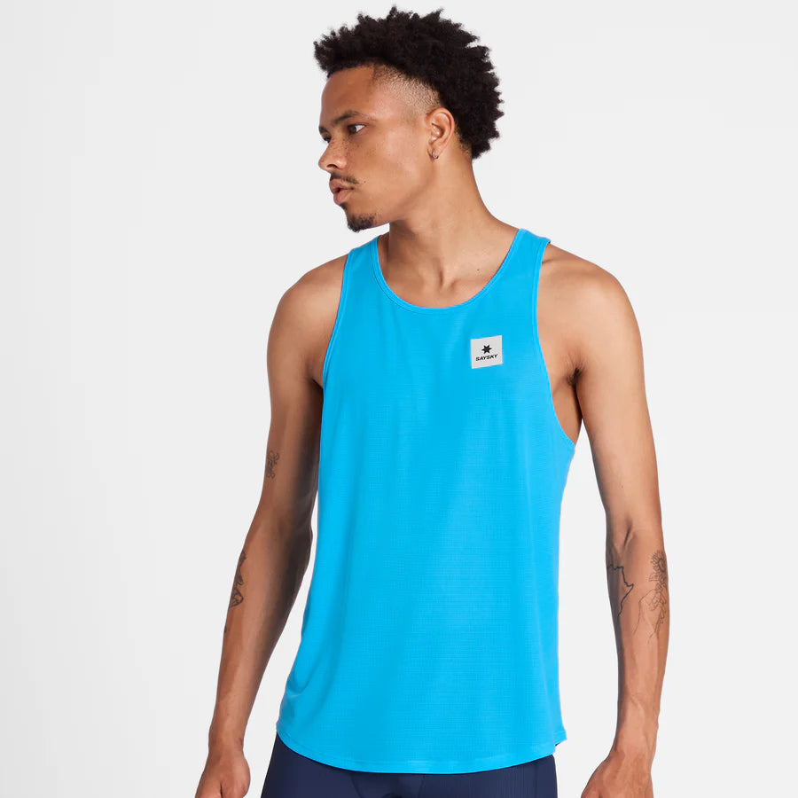 FLOW SINGLET | REACTIVE BLUE FLOWER - SAYSKY