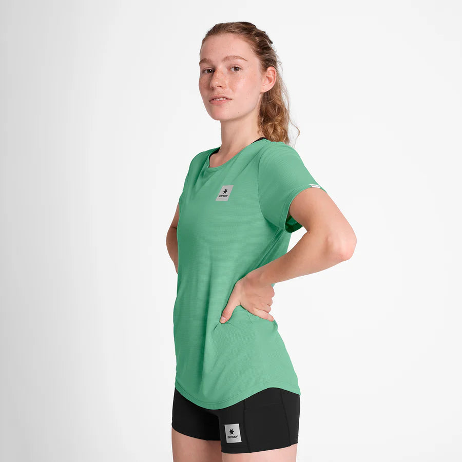 W FLOW T-SHIRT | REACTIVE GREEN FLOWER - SAYSKY