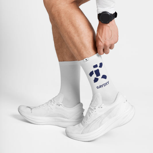 COMBAT SOCKS | WHITE / BLUE