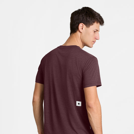 COMBAT PRO T-SHIRT CLEAN | BURGUNDY