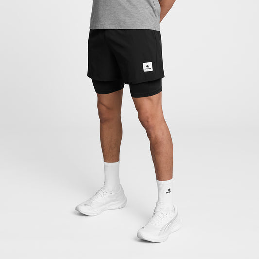 PACE 2 IN 1 SHORTS 5" | BLACK - SAYSKY