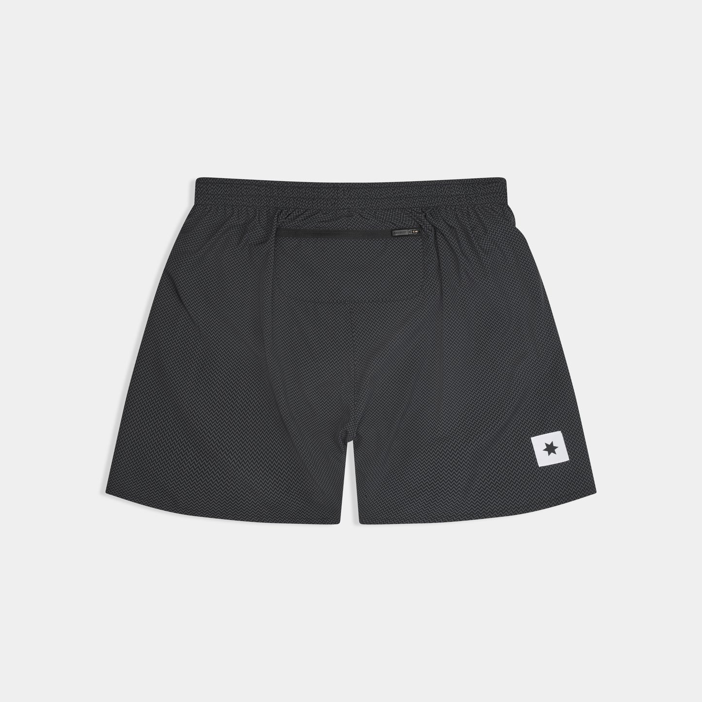 PACE SHORTS 5" | ZIG ZAG BLACK - SAYSKY