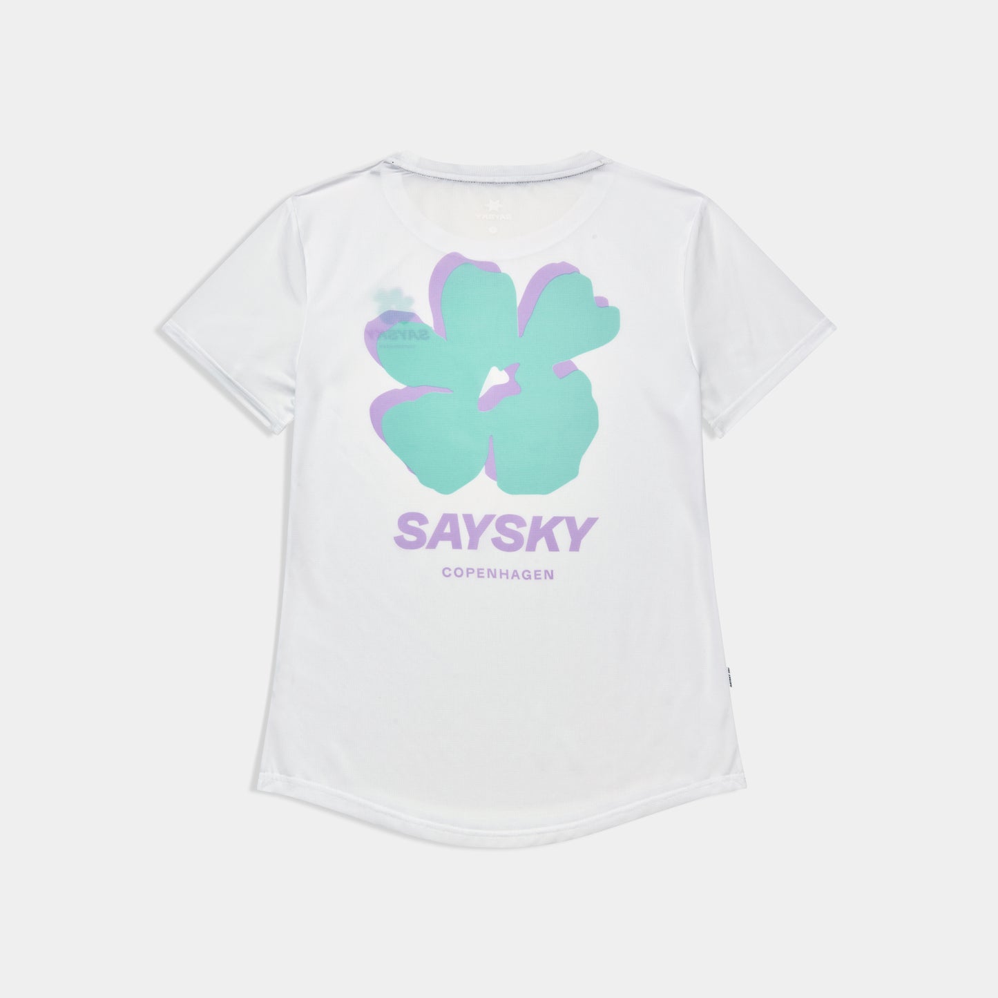 W COMBAT T-SHIRT | WHITE FLOWER - SAYSKY