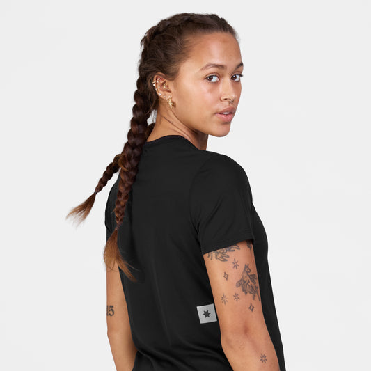 W FLOW T-SHIRT CLEAN | BLACK
