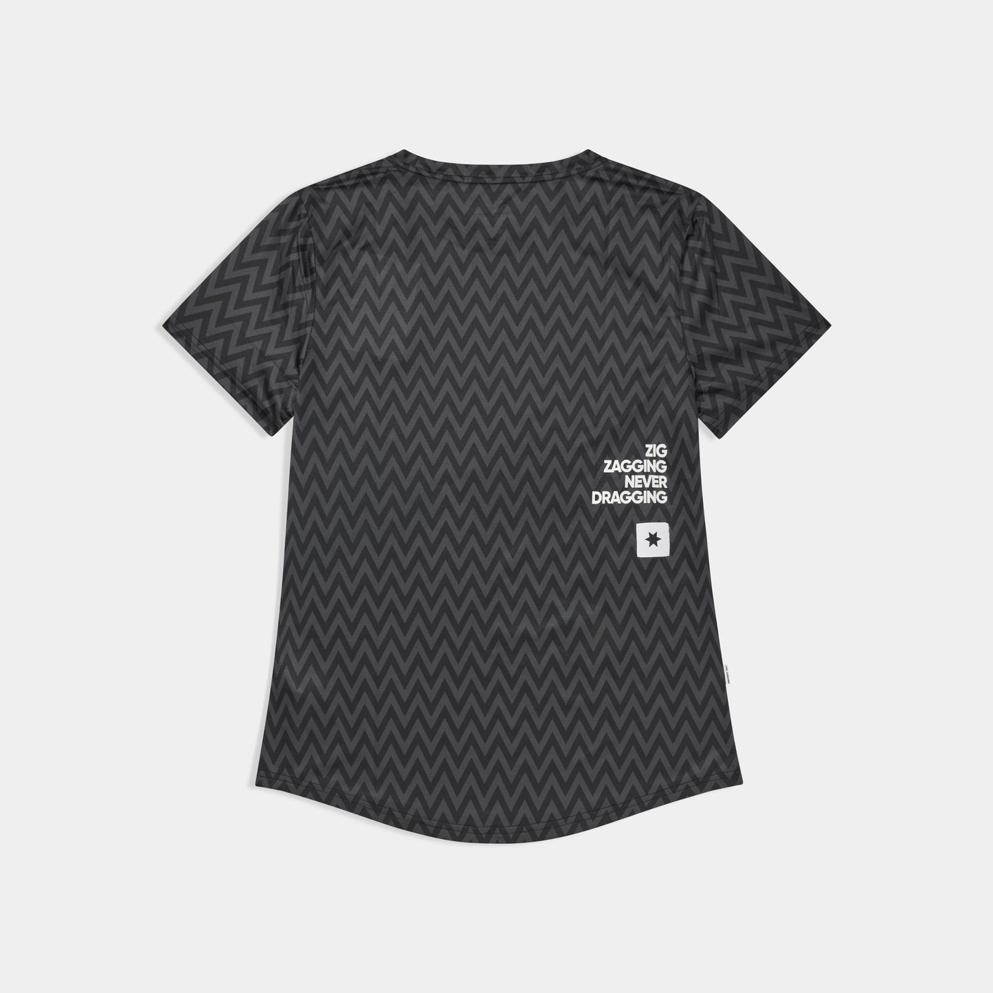 W COMBAT T-SHIRT | ZIG ZAG BLACK - SAYSKY