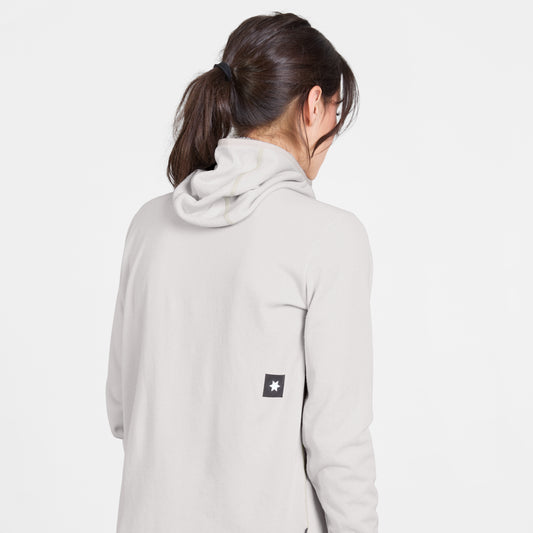 W COMBAT HALF ZIP FLEECE HOODIE | GREY