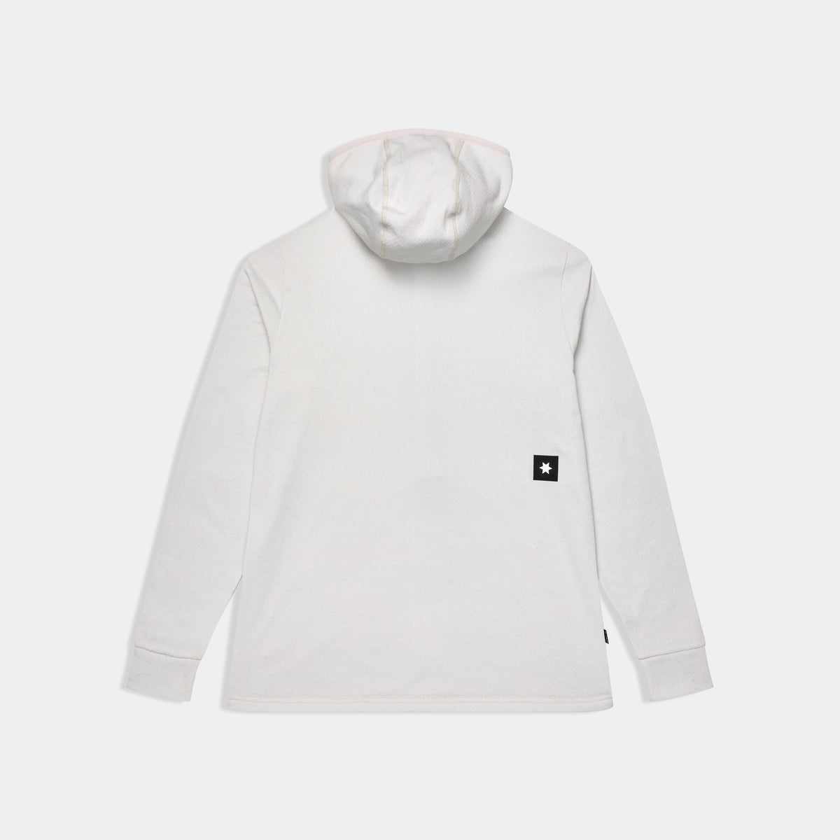W COMBAT HALF ZIP FLEECE HOODIE | GREY