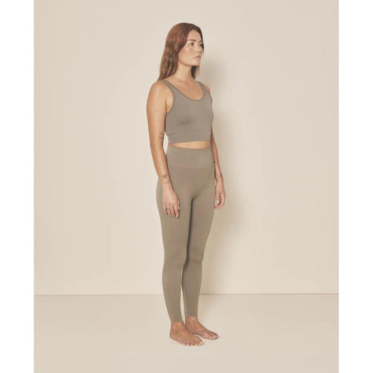 SOFT RIB SEAMLESS LEGGING - SAGE | ActSporty
