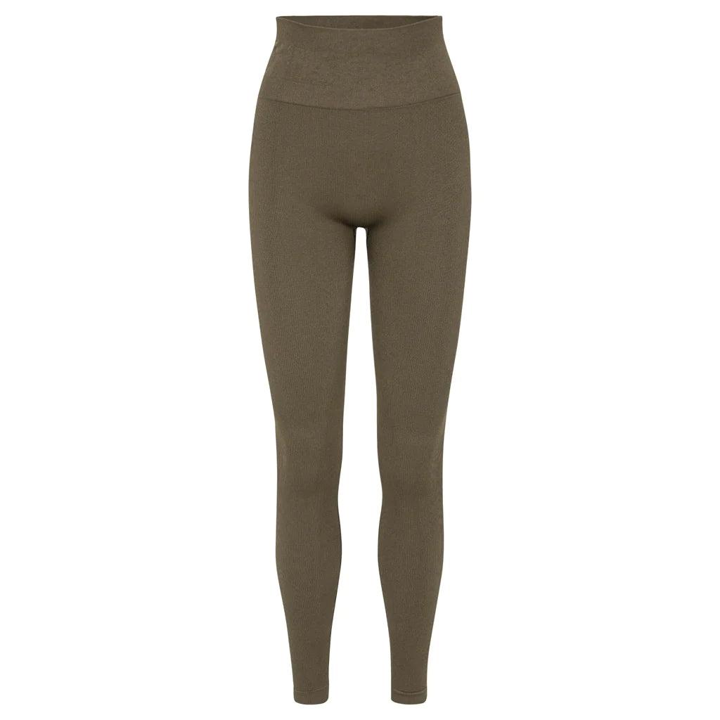 SOFT RIB SEAMLESS LEGGING - SAGE | ActSporty