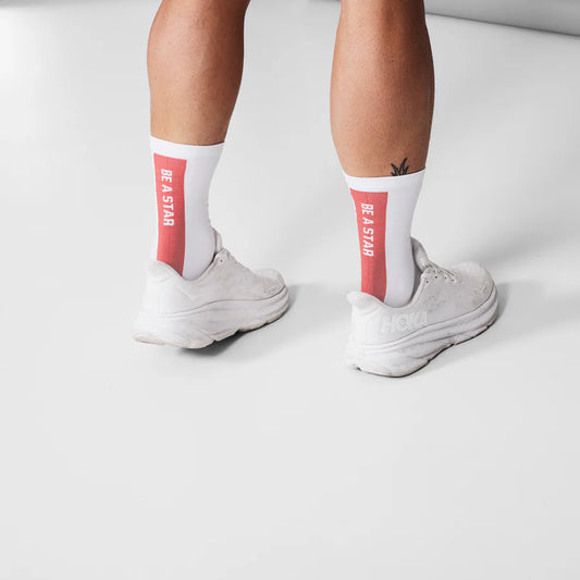 COMBAT SOCKS | WHITE / RED - SAYSKY