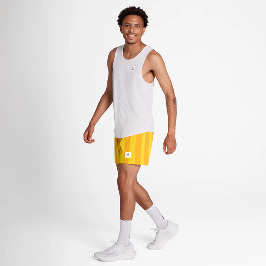 PACE SHORTS 5" | YELLOW STRIPE - SAYSKY