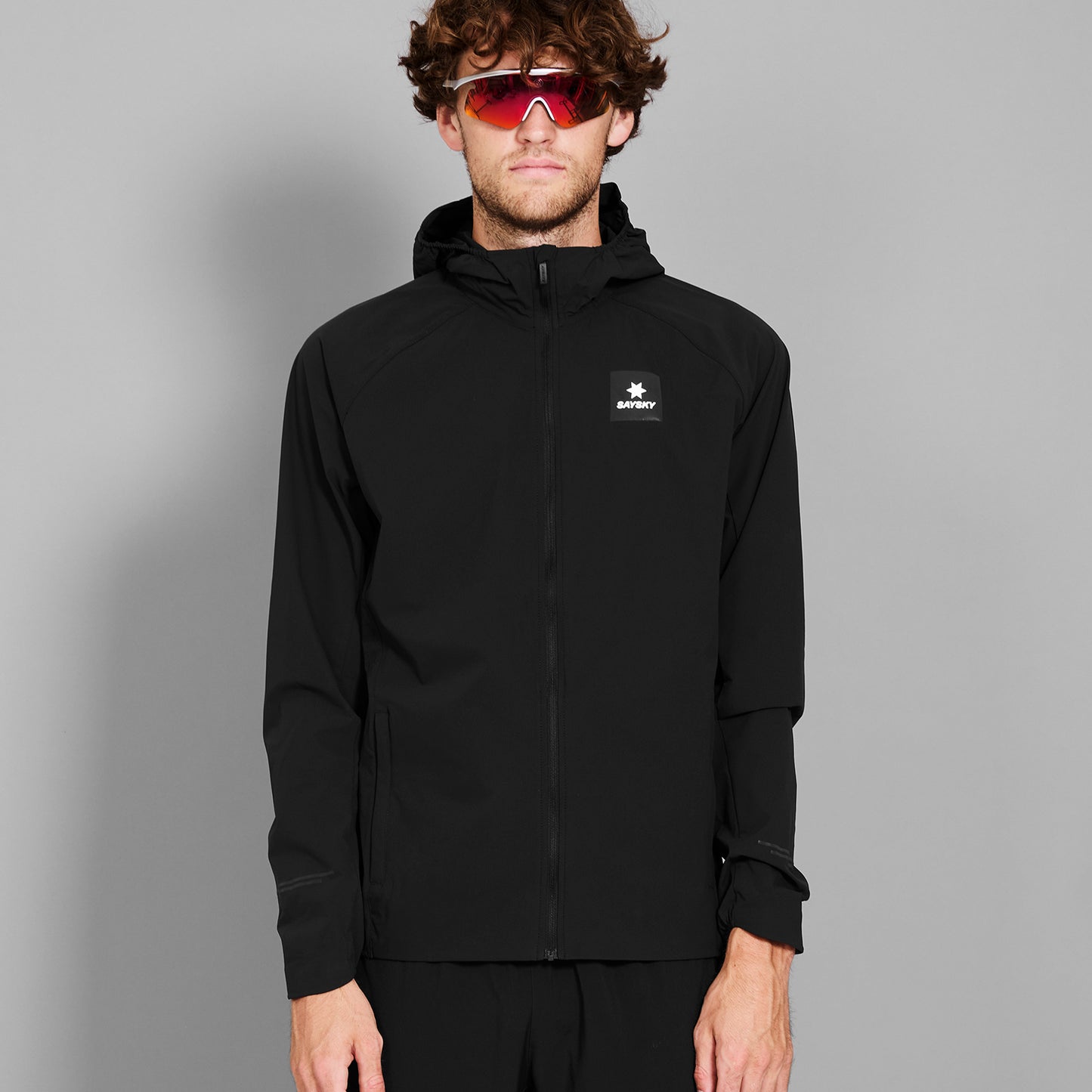 PACE FLEX HOODED JACKET | BLACK - SAYSKY