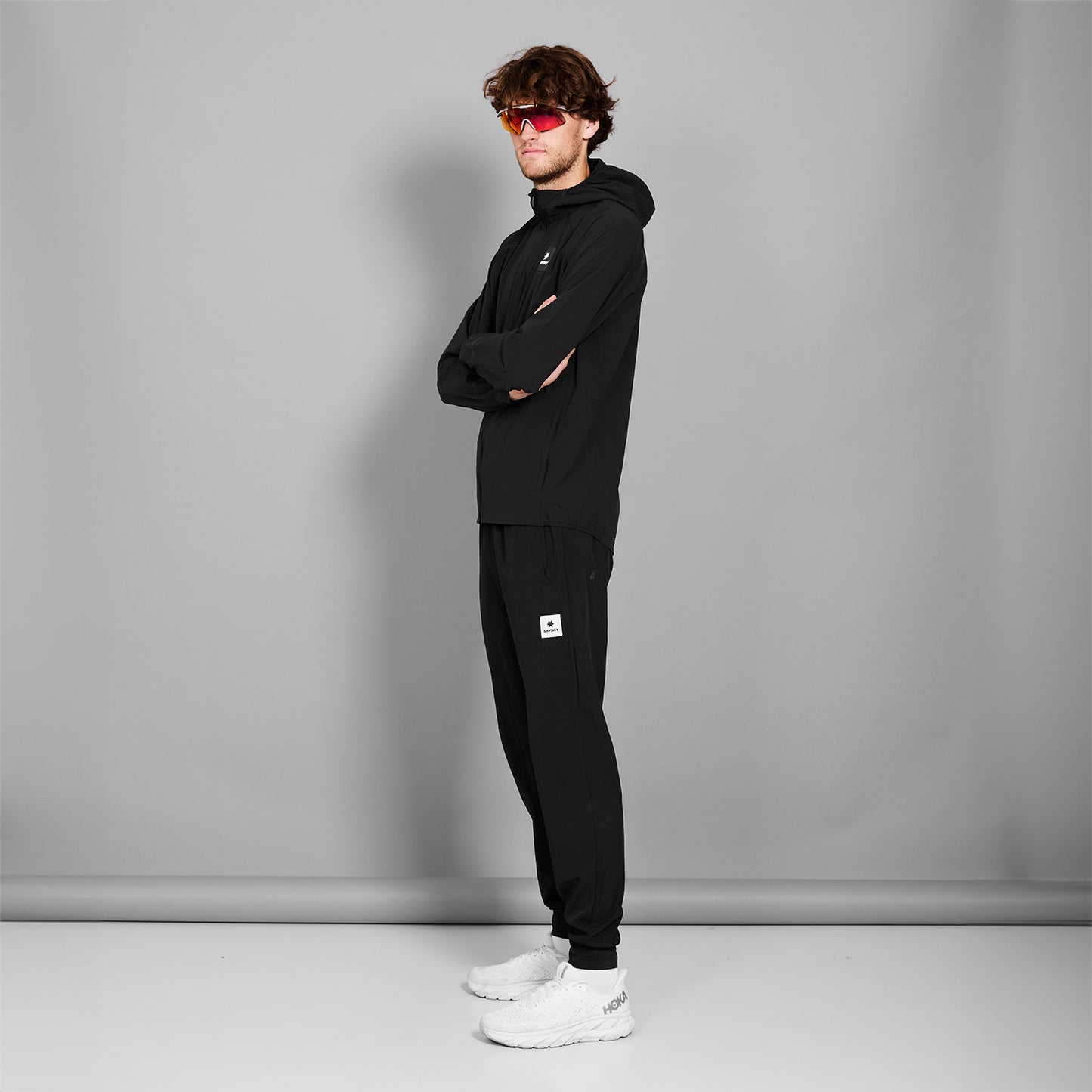 PACE FLEX HOODED JACKET | BLACK - SAYSKY