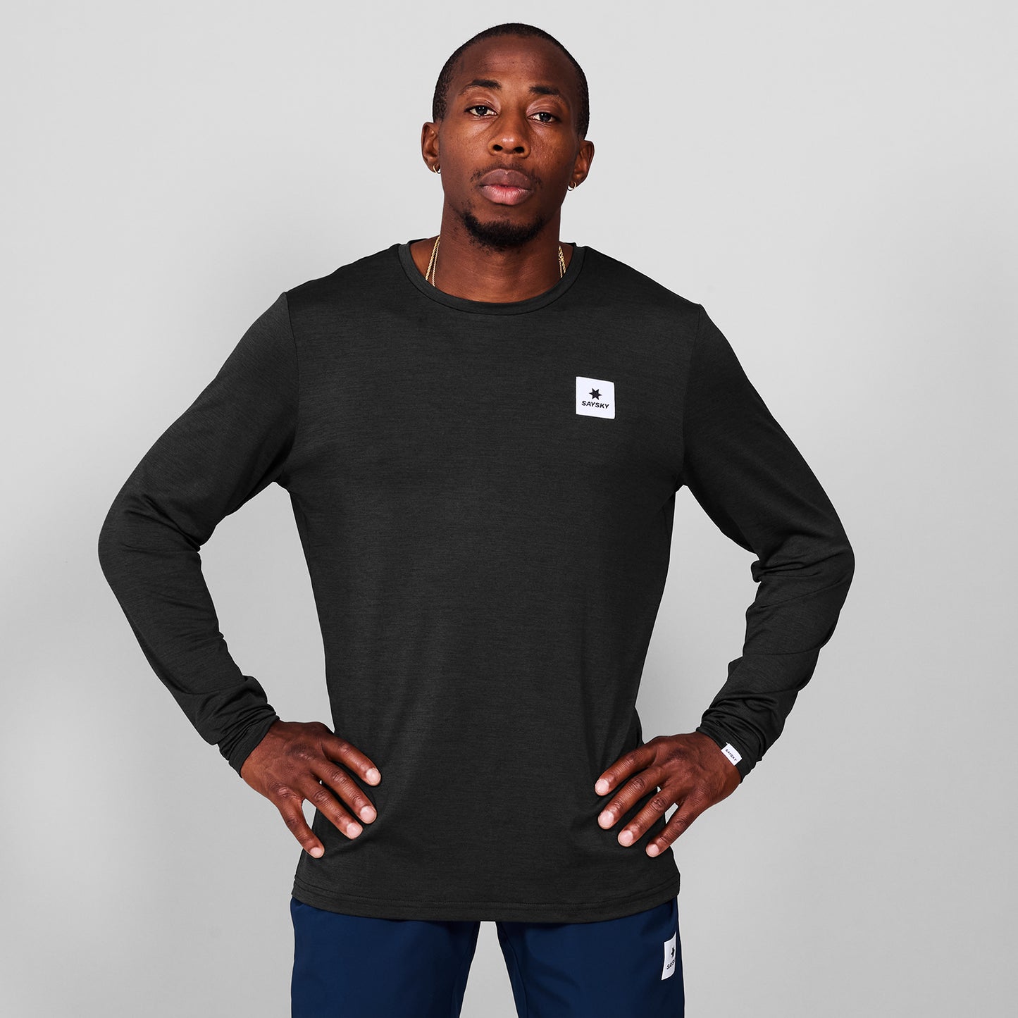 PACE LONGSLEEVE | CLEAN BLACK - SAYSKY