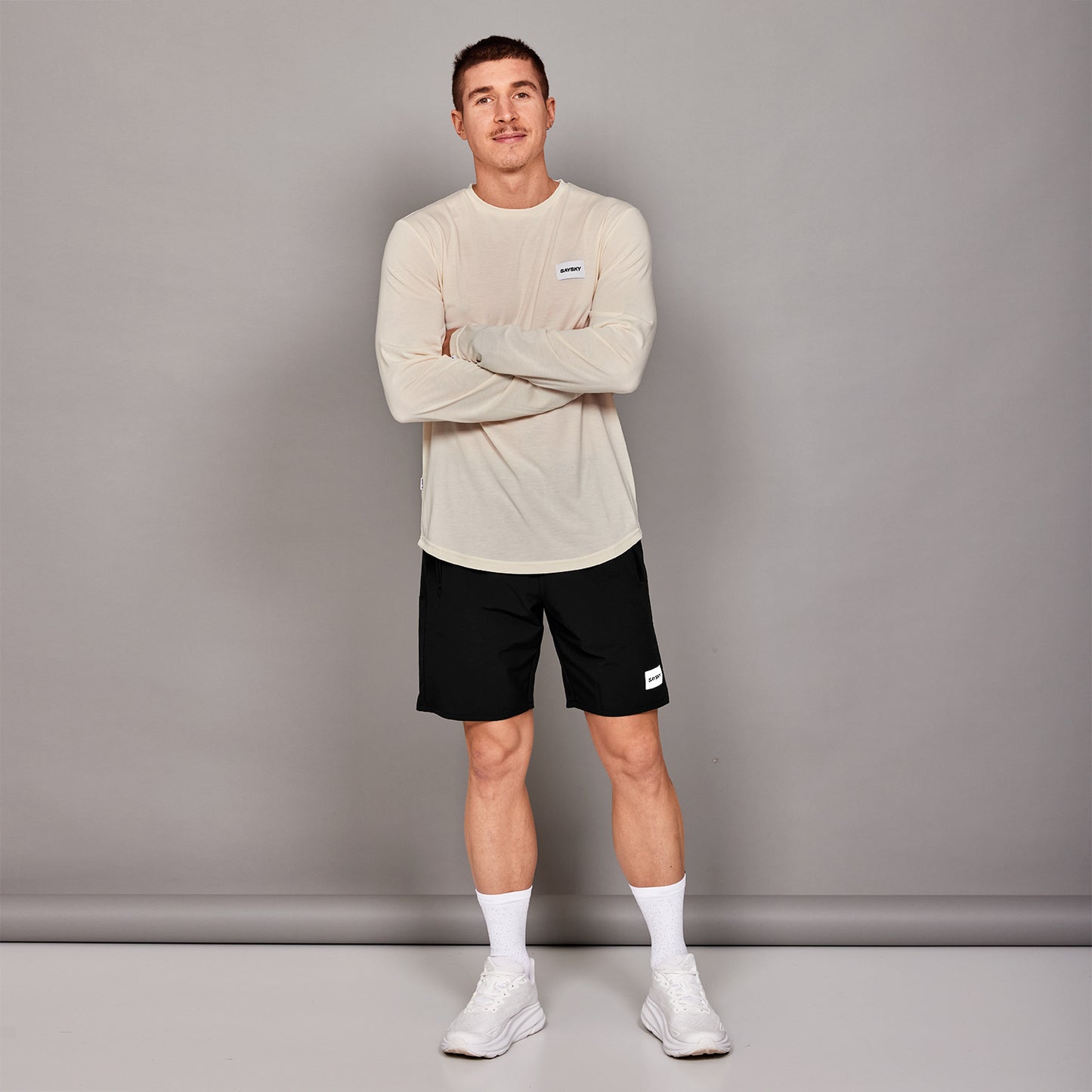 MOTION LONGSLEEVE | CLEAN WHITE - SAYSKY
