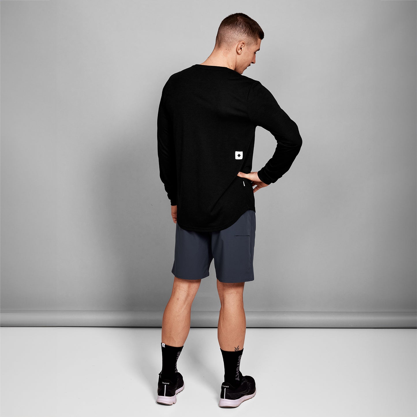 MOTION LONGSLEEVE | CLEAN BLACK - SAYSKY