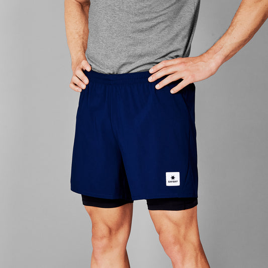 PACE 2 IN 1 SHORTS 5" | BLUE - SAYSKY
