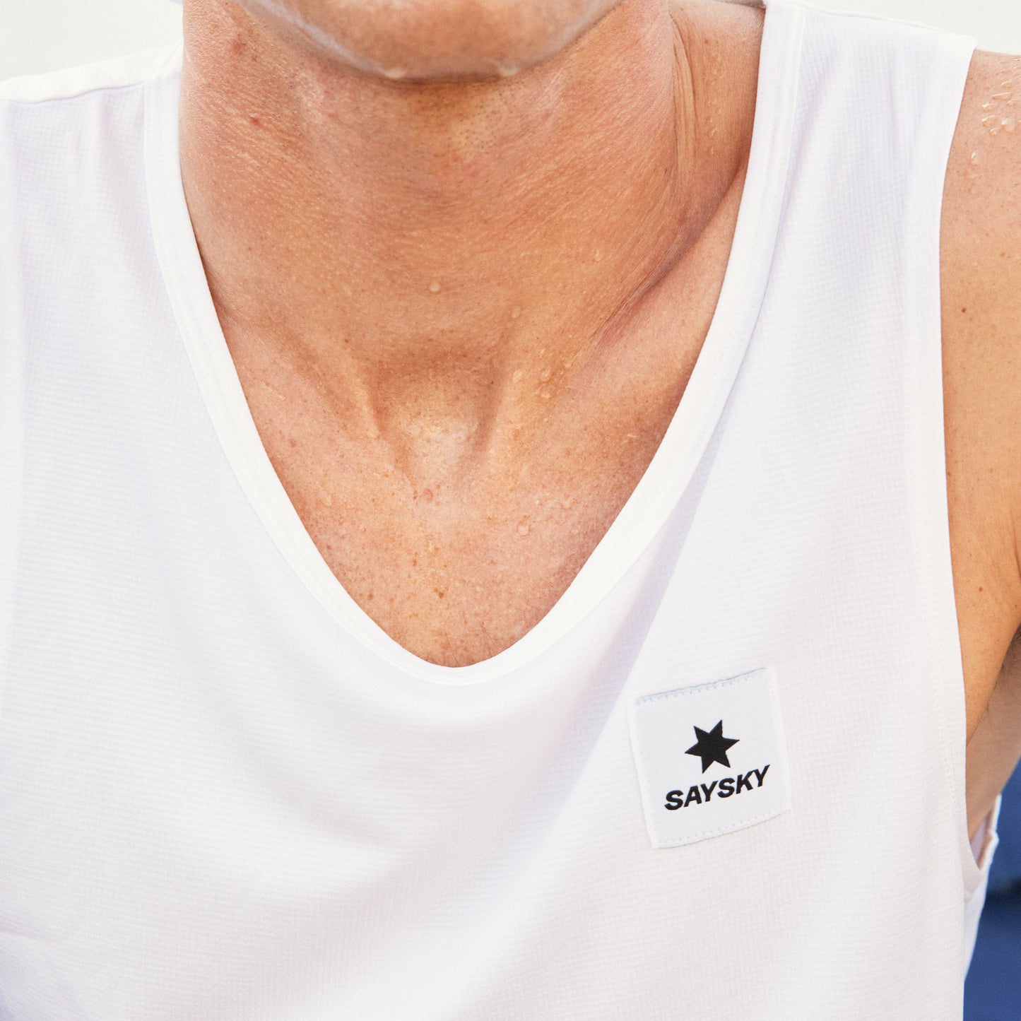 COMBAT SINGLET | CLEAN WHITE - SAYSKY