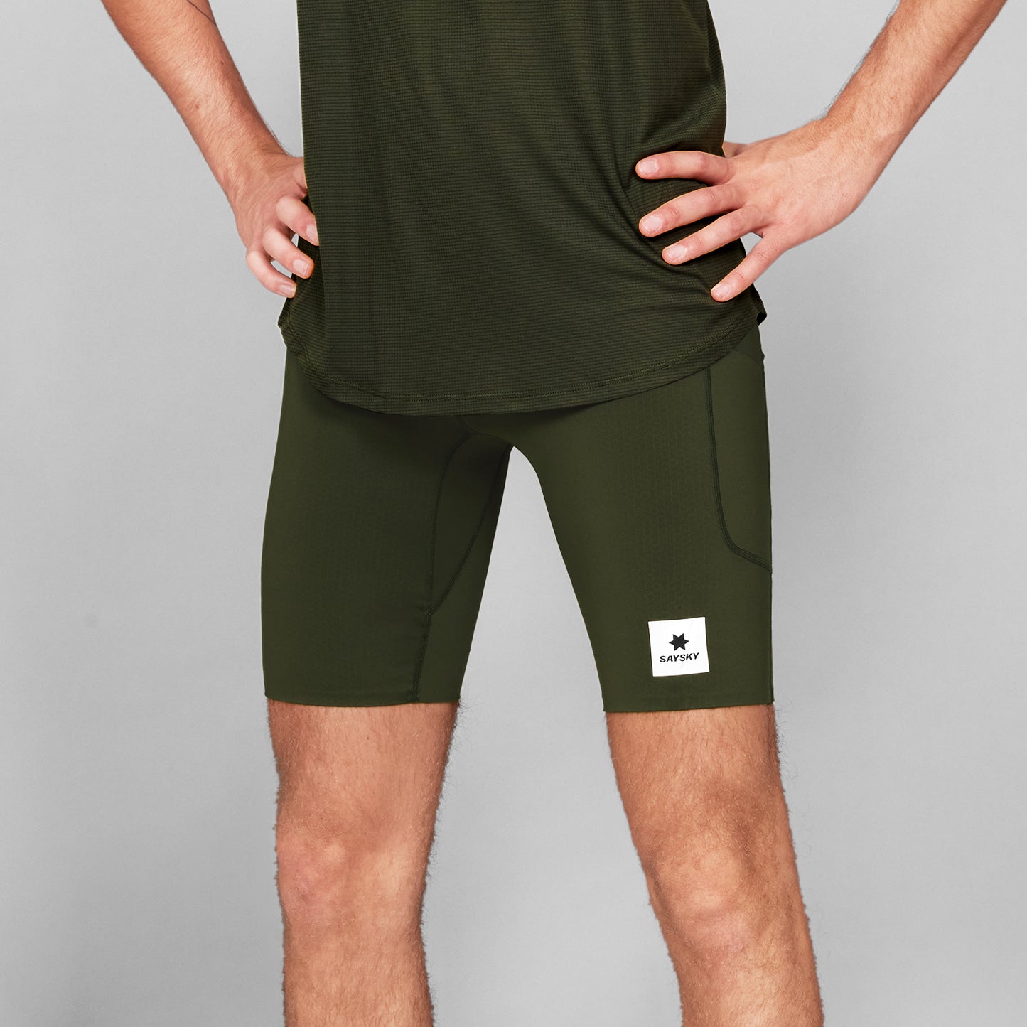 COMBAT+ SHORT TIGHTS 9'' | GREEN - SAYSKY