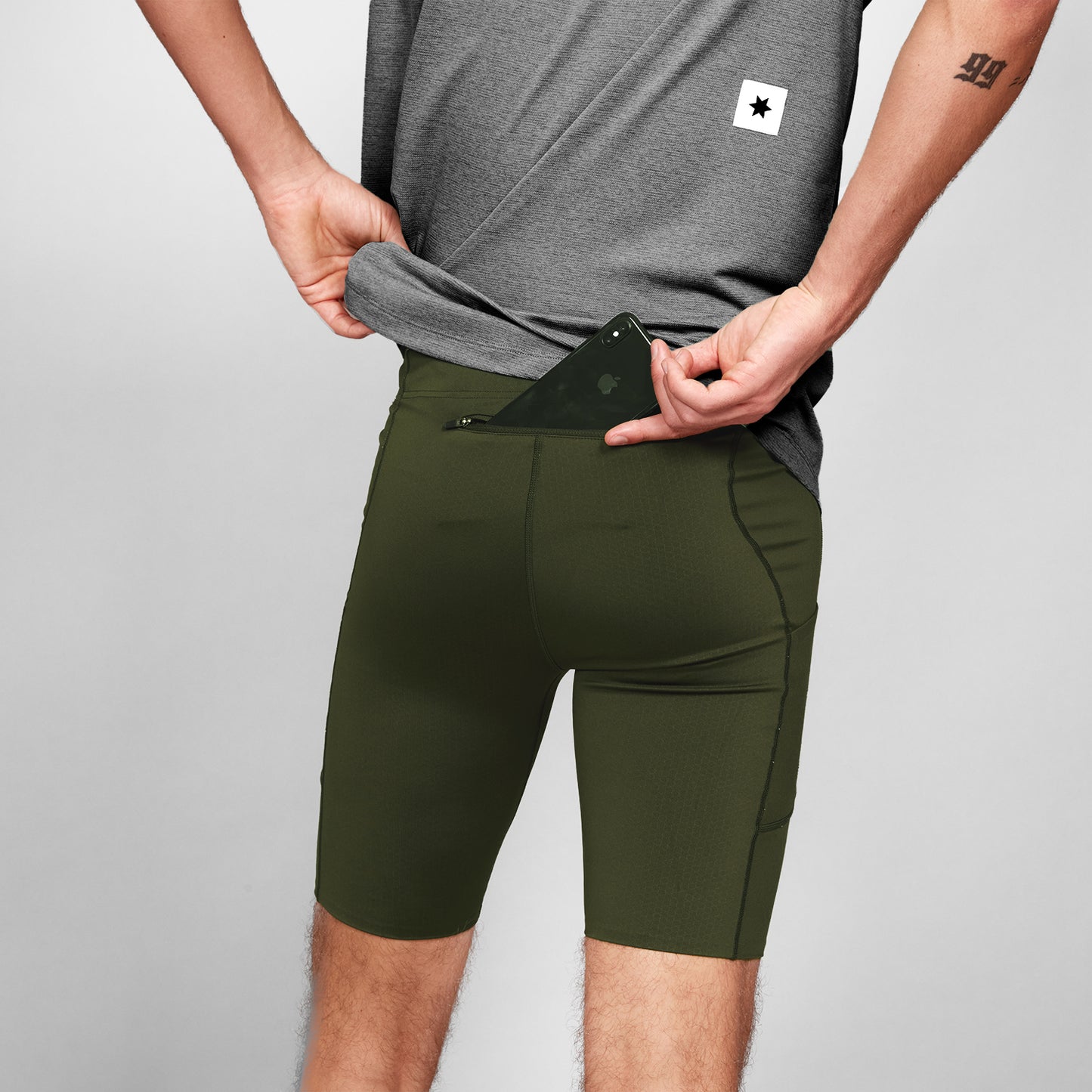COMBAT+ SHORT TIGHTS 9'' | GREEN - SAYSKY